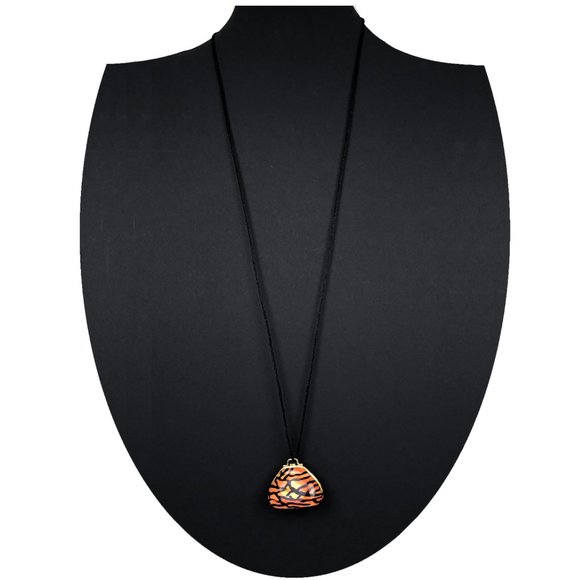 Vintage Faux Limoge Porcelain Animal Print Purse Necklace w Accessories - Picture 7 of 8